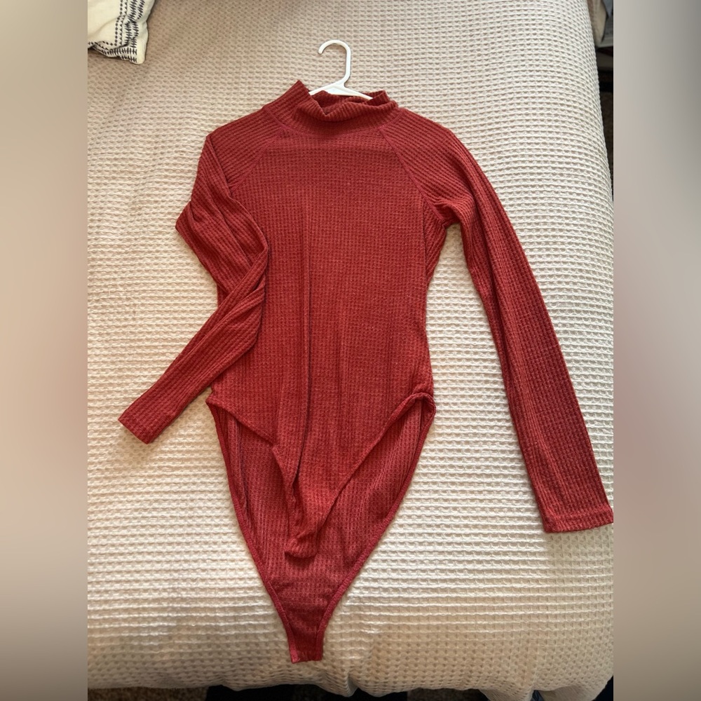 Rust Knit Bodysuit  NEVER WORN